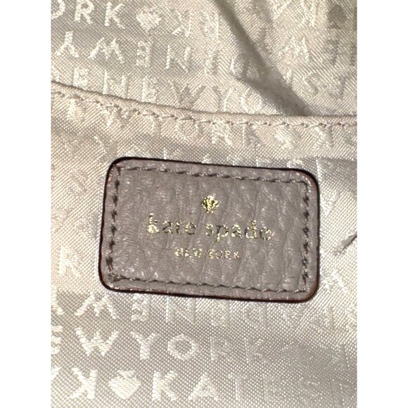 Kate Spade Pebble Leather Crossbody Bag Beige - Picture 9 of 11